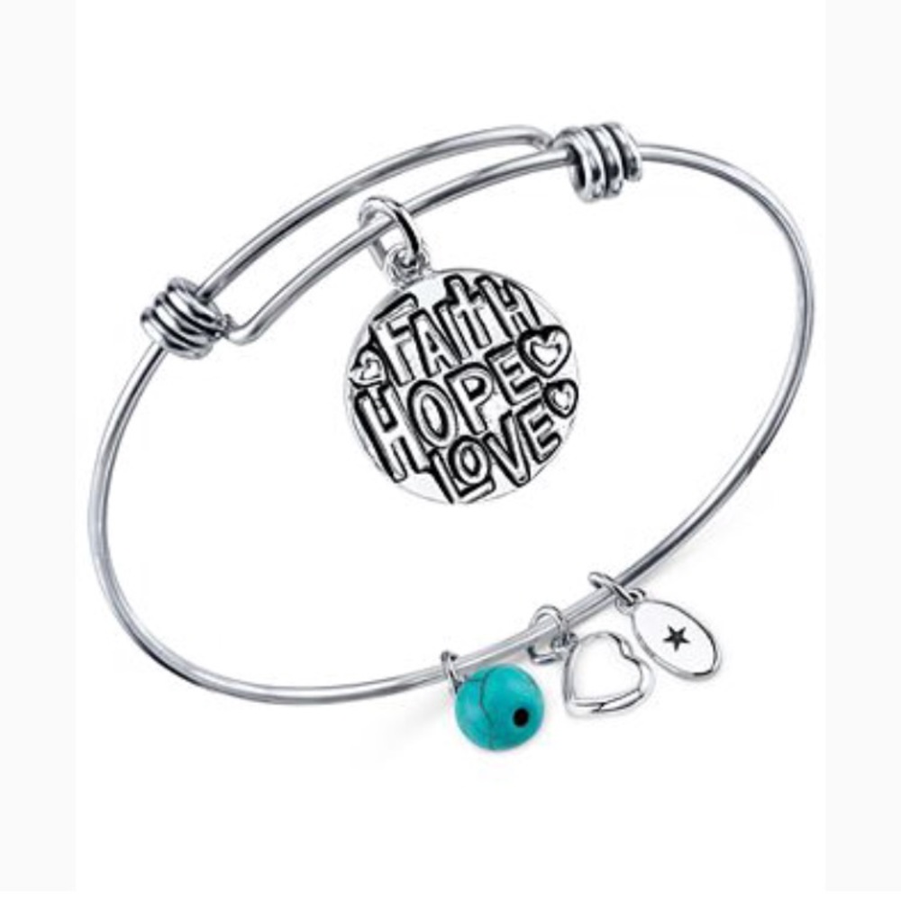 Unwritten Charm Bracelet Faith Hope Love